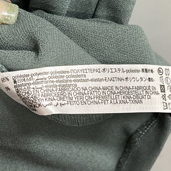 Zara Dress Womens L Gray Sheath Knit Midi Flare Sleeve Minimalist Capsule Office - Picture 6 of 11